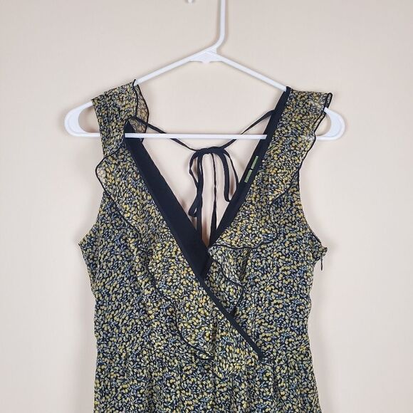 Johnny Martin Yellow Rose Print Dress Size 7 - Picture 2 of 8